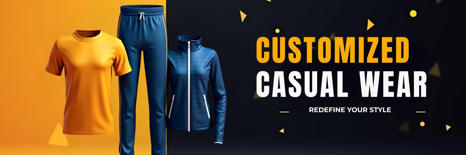 CUSTOMIZED CASUAL WEAR BANNER